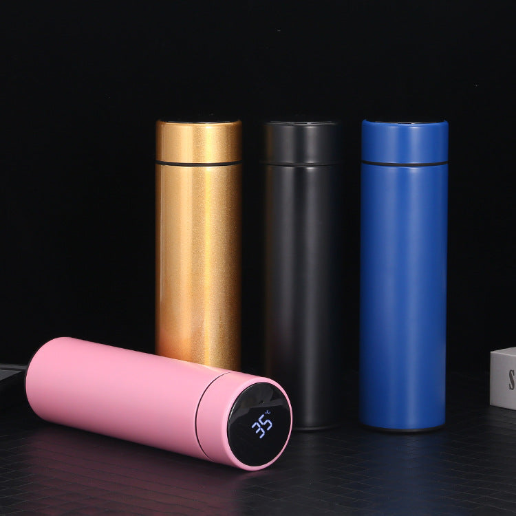 Thermos with temperature display